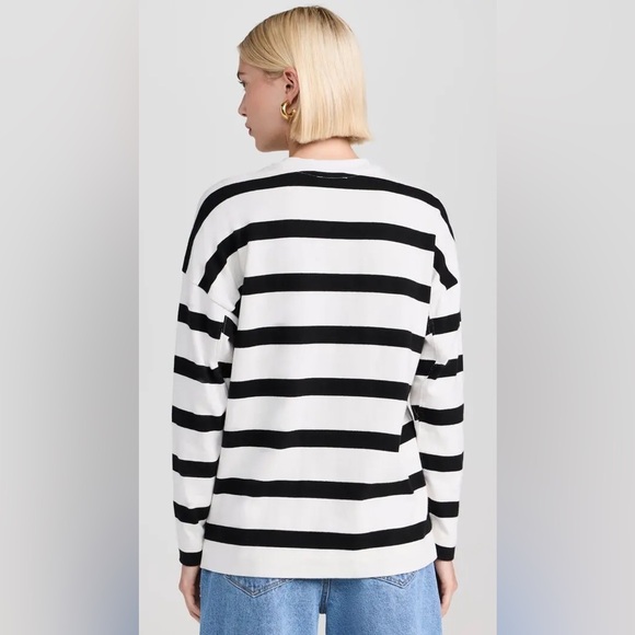 AYR black early morn striped tee - Picture 3 of 9